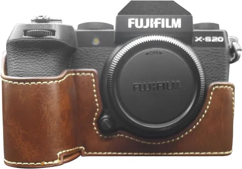 Miniatura 11 de MUZIRI KINOKOO Funda para cámara Fujifilm Fuji XS20/X-S20, estilo retro de piel sintética Fuji XS20 Funda protectora con agarre de mano y diseño