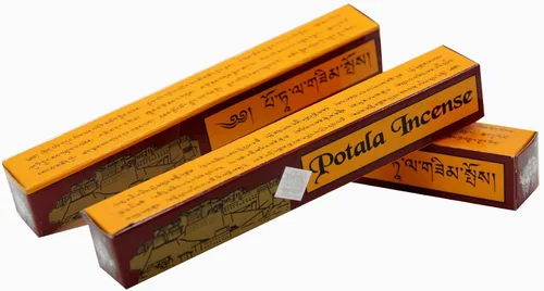Miniatura 3 de DharmaObjects 3 Caja Potala 60 Varillas de Incienso Tradicional Tibetano