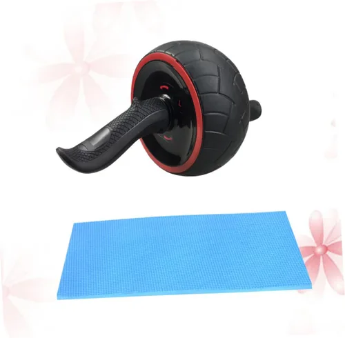 Miniatura 4 de Rueda de rodillo de goma para abdominales con alfombrilla gruesa para entrenamiento muscular silencioso y abdominal, dispositivo de fitness