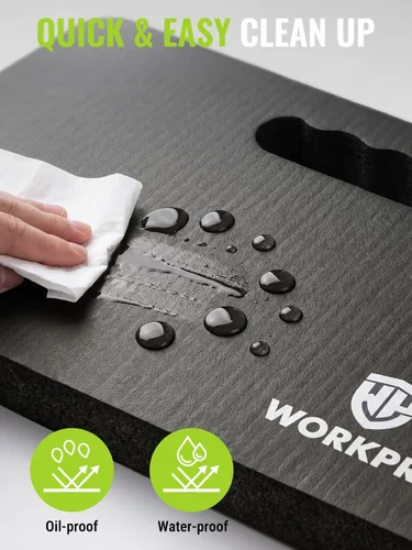 Miniatura 5 de WORKPRO Almohadilla de rodillas extra gruesa, amortiguación de espuma suave para la rodilla, alfombrilla grande de espuma para arrodillarse