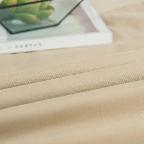 Miniatura 7 de DaDa Bedding - Sábana bajera ajustable de algodón suave con fundas de almohada (3 unidades), color beige
