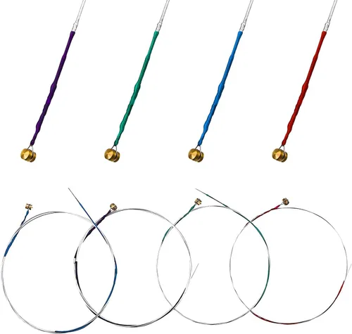 Miniatura 5 de Kit de accesorios para violín TUOREN tamaño 4/4 completo: puente, cordal, clavijas de afinación, afinadores, botón, cejilla, cuerda y reposacabezas.