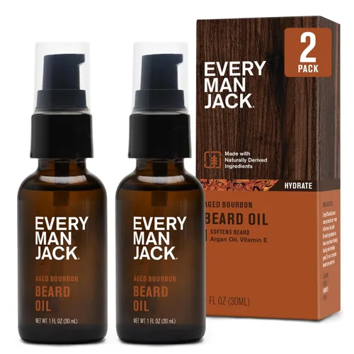 Miniatura 10 de Every Man Jack Aceite para barba para hombre, fragancia de bourbon envejecido, hidrata y suaviza profundamente tu barba y añade un brillo natural