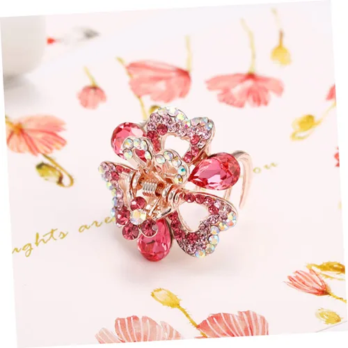 Miniatura 4 de 4 clips de garra de metal mini clips de flores para el cabello Rhinestone pasadores perla pasador