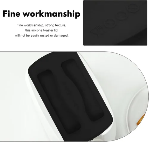 Miniatura 9 de UPKOCH Cubierta universal de silicona para máquina de pan, a prueba de polvo, para máquina de pan de 2 rebanadas, accesorio para electrodomésticos