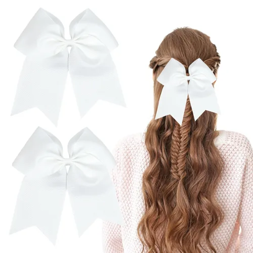 Miniatura 10 de Totelux Lazos para el cabello de 8 pies, paquete de 2 lazos azules para animar, bandas de goma para el cabello, para coleta, lazo para mujeres