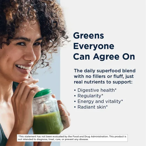 Miniatura 3 de Designs for Health EssentiaGreens and Reds (sin sabor, 30 porciones), superalimento vegano en polvo con espirulina, col rizada, manzana y más