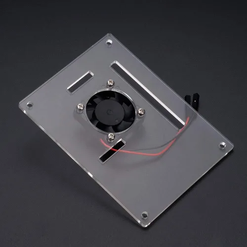 Miniatura 6 de Aokin Ventilador de refrigeración Raspberry Pi DC 5V/3.3V Ventilador de refrigeración de CPU sin escobillas con tornillos para Raspberry Pi 4 B, Pi
