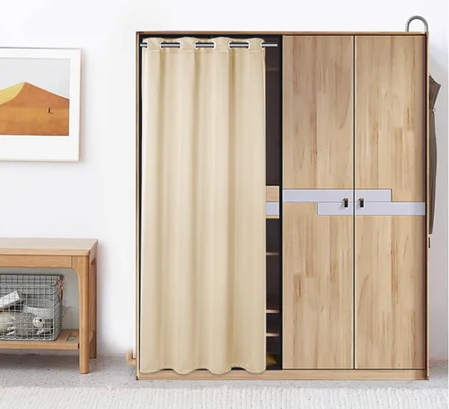 Miniatura 54 de PI Cortinas opacas para dormitorio, tratamiento de ventana con aislamiento térmico de anillo superior, cortinas oscurecedoras de habitación
