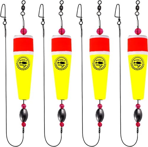 Miniatura 15 de Flotadores de Pesca Aparejos Corchos Saltarines para Agua Salada Sonajero con Peso Bobbers Aparejos de Pesca