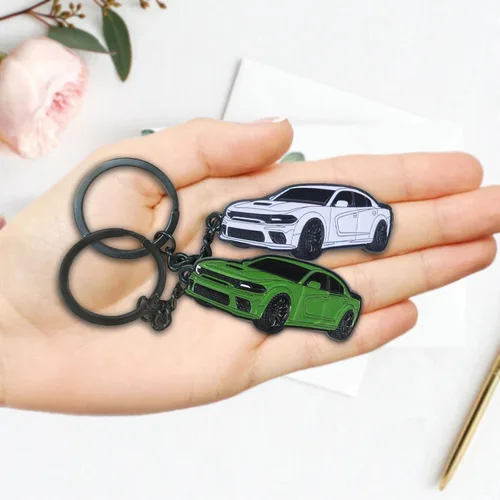 Miniatura 3 de Llavero para Dodge Challenger, Dakota, Charger, SRT, Avenger, Durango, Caravan, accesorios para Dodge Charger 2015-2022