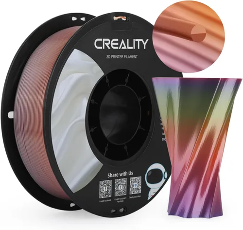Miniatura 9 de Creality Filamento de madera PLA de 4.4 lbs, filamento de impresora 3D de 0.069 in, textura seda suave, dureza, filamento de impresión de carrete