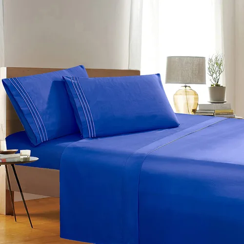 Miniatura 14 de Elegant Comfort 1500 Premier Resistente a Arrugas y Decoloración de Calidad Hotel Juego de Sábanas de 4 Piezas Ultra Suave Lujoso Incluye Sábana