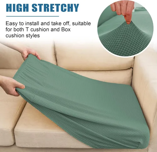 Miniatura 5 de Fundas de cojines de asiento de sofá repelentes al agua de alta elasticidad, funda elástica para sofá, protector de muebles elástico para casa