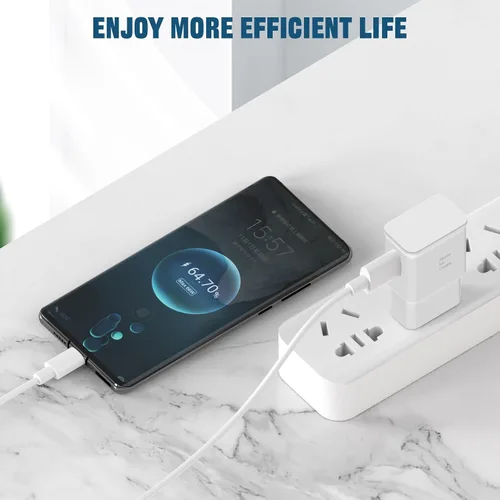 Miniatura 5 de Cargador tipo C Samsung de carga rápida, paquete de 2 bloques de carga rápida de pared con cable USB a tipo C de 6 pies para Samsung Galaxy S10 9 8