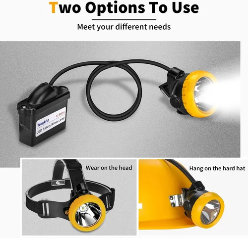 Miniatura 3 de Luz LED recargable para casco de minería – A prueba de explosiones impermeable subterránea lámpara de seguridad subterránea, faro brillante