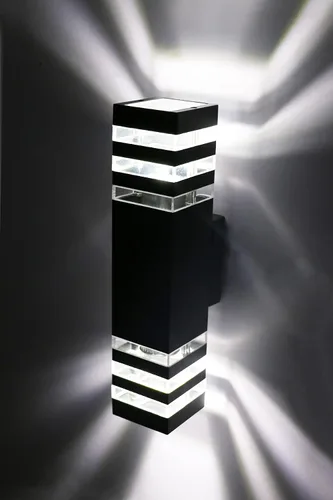 Miniatura 6 de 14W LED al aire libre impermeable montado en la pared luz E27 bombilla arriba/abajo lámpara accesorio blanco puro Color de la fuente de luz: blanco