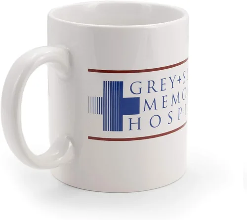 Miniatura 2 de Surreal Entertainment Greys Anatomy Derek Shepherd Taza de café de cerámica It's A Beautiful Day To Save Lives Capacidad para 16 onzas