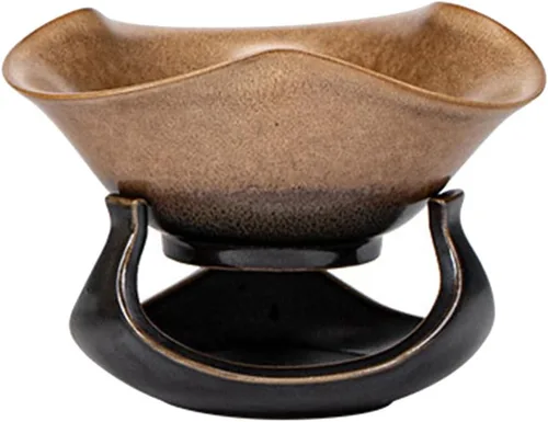 UPKOCH Filtro de té de cerámica Filtro de té de porcelana Infusor de té de hojas sueltas para ceremonia de Gongfu Kungfu con compacto tamaño de 2.34