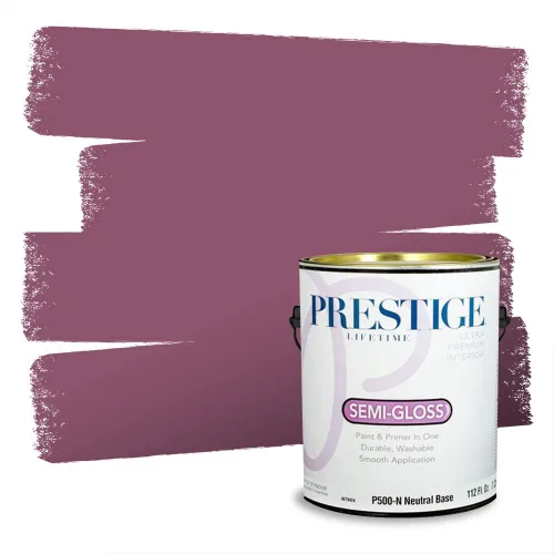 Miniatura 7 de Prestige Paints Pintura exterior e imprimación en uno, 1 galón, plano, coincidencia comparable de Valspar* Amber Rose*