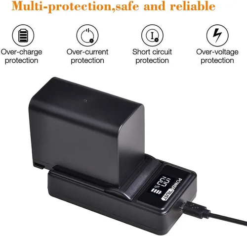 Miniatura 4 de Batería BP-970G BP970G BP-975 y cargador USB LED para Canon EOS C100, EOS C100 Mark II, EOS C300, EOS C300 PL, EOS C500, EOS C500 PL, GL2, XF100