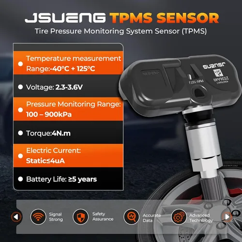 Miniatura 5 de Jsueng 1 paquete de sensor del sistema de monitoreo de presión de neumáticos compatible con Toyota Camry Rav4 Highlander Yaris Corolla Lexus, sensor