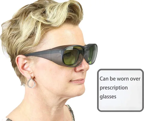 Miniatura 3 de LaserPair - Gafas de seguridad láser rojas 630-660nm OD4+, diodo, 800-1100nm, OD5+, gafas de seguridad láser, gafas de protección ocular