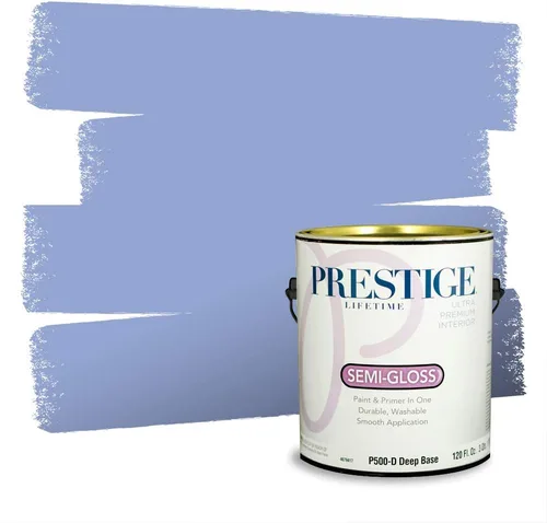 Miniatura 1300 de Pintura Exterior + imprimación PRESTIGE, todo-en-uno, 1 galón, acabado mate, color comparable al Valspar* Royal Gray* VS151-Gris real