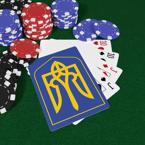 Miniatura 3 de Brian Bula Naipes de Ucrania Cartas de póquer únicas con el escudo de armas de Ucrania para apoyar a Ucrania