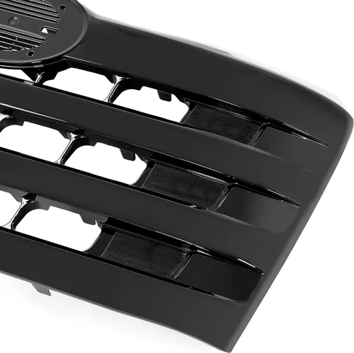 Miniatura 7 de KUAFU Parachoques delantero superior parrilla compatible con modelos 2011-2018 Hino 238 258 268 338 pintado - negro