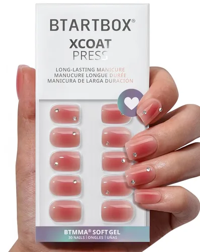 Miniatura 15 de BTArtbox Uñas Postizas Blancas Cortas a Presión - Uñas Postizas de Gel Suave en Forma de Almendra, Uñas Blancas con Pegamento para Uñas, Uñas