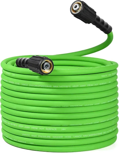 Miniatura 8 de YAMATIC - Manguera de lavado a presión súper flexible de 50 pies 1/4", resistente a torceduras, reemplazo de manguera de lavadora de presión