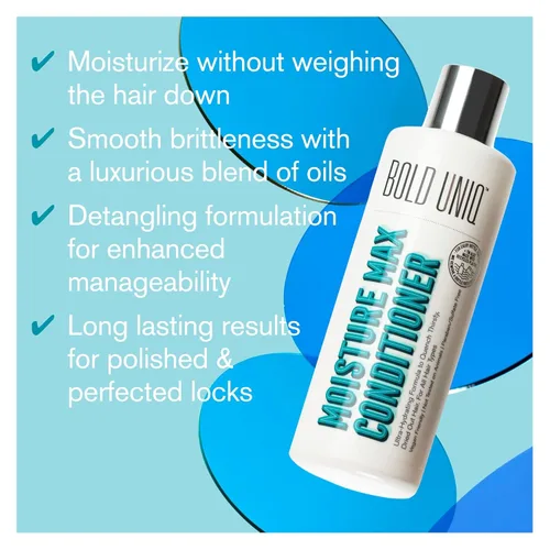 Miniatura 3 de Acondicionador hidratante e hidratante para cabello seco y cuero cabelludo. Nutre profundamente, desenreda y repara el cabello dañado, teñido
