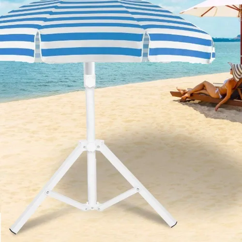 Miniatura 4 de Base de sombrillas, tornillo ajustable, resistente, ahorro de espacio, para sombrilla de playa, sombrilla de pesca, sombrilla de jardín