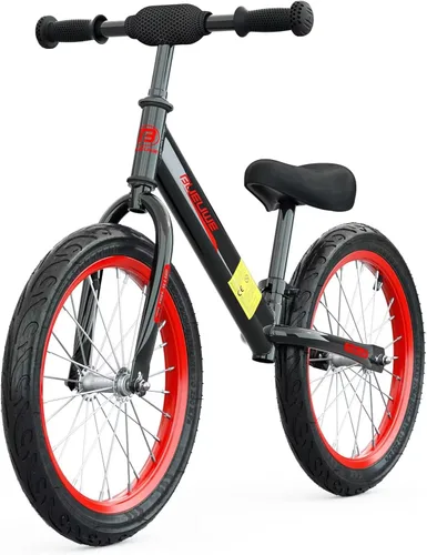 Bicicleta de equilibrio de 16 pulgadas para niños de 4, 5, 6, 7, 8 años, bicicletas sin pedales, bicicleta de entrenamiento con asiento ajustable,