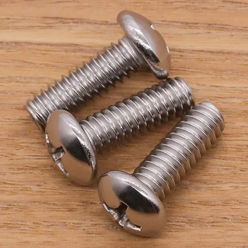 Miniatura 2 de Tornillo de máquina de cabeza cilíndrica #2-56 x 1/4", ranurado Phillips, acero inoxidable 304 18-8, acabado brillante, rosca completamente