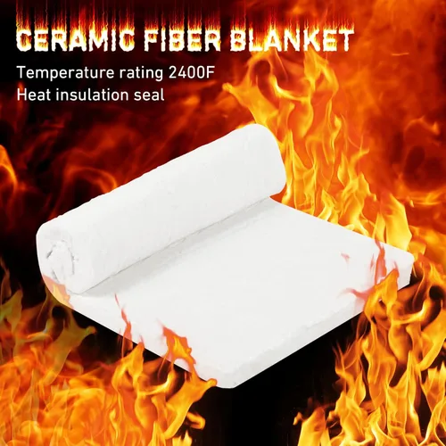 Miniatura 3 de 2 mantas aislantes de fibra de cerámica de alta densidad 2400F aislamiento ignífugo para lavavajillas para estufas de horno, hornos, forjas