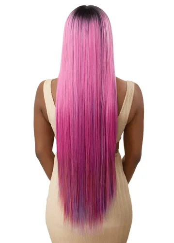 Miniatura 4 de Outre Peluca de encaje frontal - Colorbomb - KIMISHA (3DR4/UL FROSTED PASTEL)