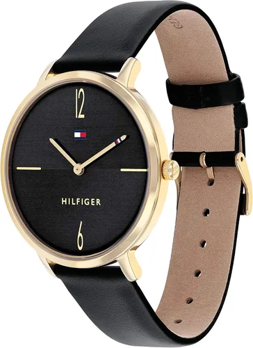 Miniatura 2 de Tommy Hilfiger Reloj de cuarzo de acero inoxidable para mujer con correa de cuero negro 0 Modelo 1782379 Negro Reloj de cuarzo