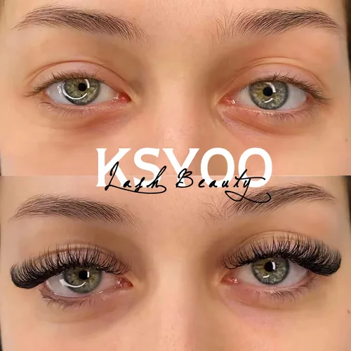 Miniatura 3 de Pestañas postizas de ojo de gato, pestañas onduladas, pestañas transparentes V1, pestañas rusas de tira que parecen extensiones, pestañas de ojo