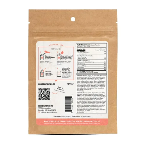 Miniatura 2 de Nomad Nutrition Southwest Breakfast Skillet - Comida de senderismo liofilizada instantánea para mochileros y campamentos, comidas de senderismo a