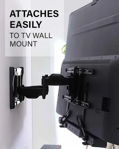 Miniatura 2 de SANUS Kit de montaje universal para barra de sonido de TV para montar barras de sonido debajo del televisor - Se adapta a la mayoría de las barras