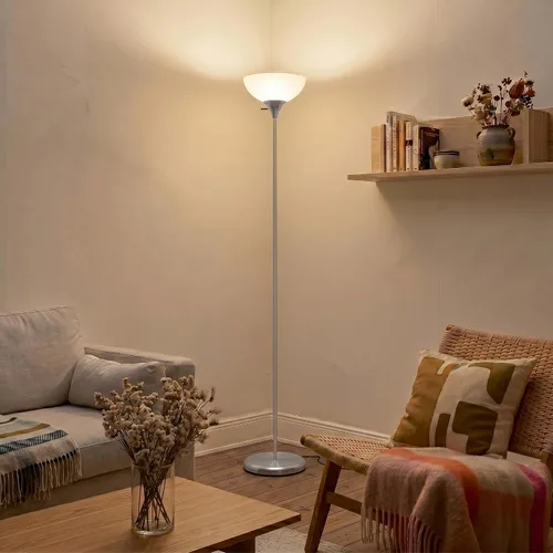 Miniatura 8 de Brightech Lámpara de pie LED regulable Sky Dom, lámpara de pie Torchiere para sala de estar, dormitorio y oficina, lámpara de pie alta para leer