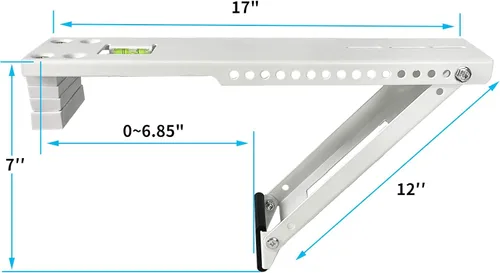 Miniatura 2 de Soporte de aire acondicionado de ventana, soporte de CA para ventana, ligero, hasta 165 libras