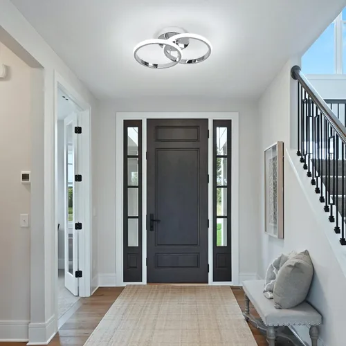 Miniatura 8 de CANEOE Lámparas de Techo LED Redondas Modernas, 6000K Blanco Frío, Lámparas de Techo para Pasillo, Luces de Techo Cerca del Techo para Baño