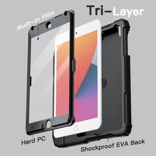 Miniatura 5 de JETech Funda para niños para iPad mini 5/4/3/2/1 (7.9 pulgadas, modelo 2019/2015/2014/2013/2012) con protector de pantalla incorporado, funda