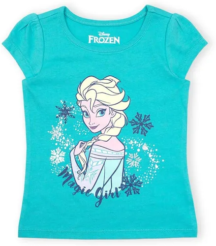 Miniatura 3 de Disney Frozen Girls - Conjunto de camiseta con capucha y pantalones de leggings con cremallera para niños pequeños y pequeños, blancogrisazul marino