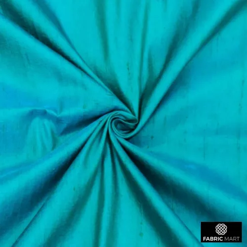 Miniatura 8 de Fabric Mart Direct Tela Dupioni de seda azul, turquesa por el patio, 1 yarda 41 pulgadas de ancho Slubbed Dupioni Silk Solid Color Azul Combinación