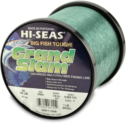 Miniatura 57 de Sedal de Pesca de Monofilamento HI-SEAS Grand Slam - Fuerte y Resistente a la Abrasión en Transparente, Rosa, Verde, Azul Ahumado, Amarillo