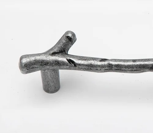 Miniatura 7 de 4 Piezas Tiradores de Rama Vintage Pomos de Gabinete Rama de Árbol Manija de Tirador, 3.8" CC Manija de Cajón de Aleación de Zinc para Casa de Campo